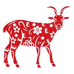 Cabra do Zodíaco Chinês Tradicional Desenho PNG Transparent PNG