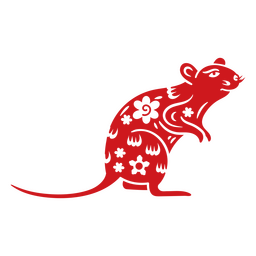 Rato do Zodíaco Chinês Tradicional Desenho PNG