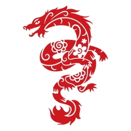 Dragão do Zodíaco Chinês Tradicional Desenho PNG