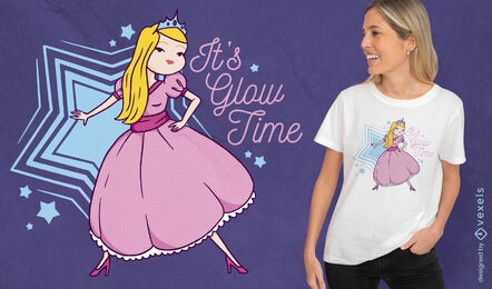 Pink princess girly t-shirt design
