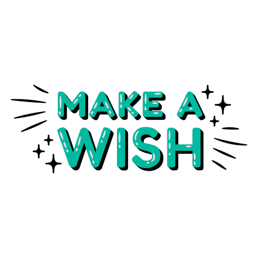 Make a wish glossy quote