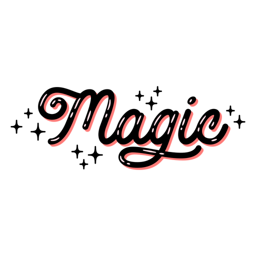 Cita brillante mágica Diseño PNG