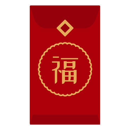 Glücklicher roter Hongbao-Umschlag PNG-Design