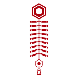 Firecracker cut out lunar year PNG Design