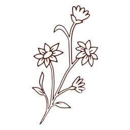 ícone de flores da natureza Desenho PNG