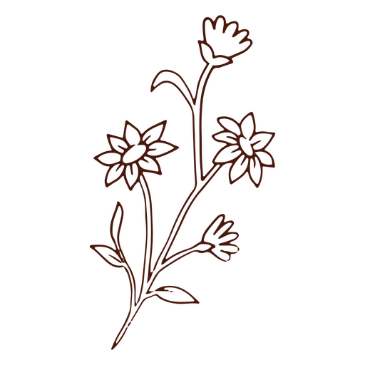 Symbol f?r Naturblumen PNG-Design