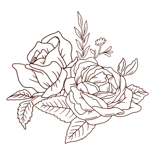 Rose petal flower icon