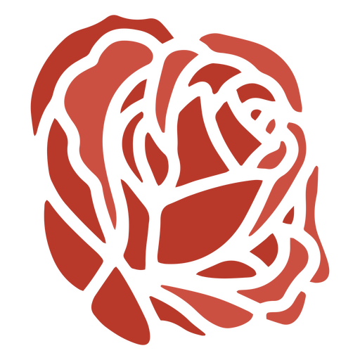 Dibujo de flor de rosa Diseño PNG