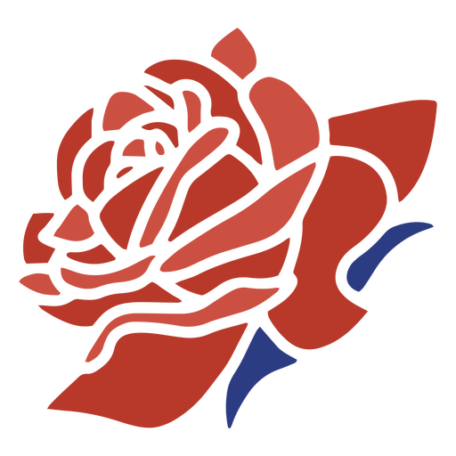 Blume Rose Natur-Symbol PNG-Design