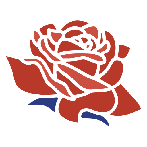 Icono de rosa de flor de naturaleza Diseño PNG