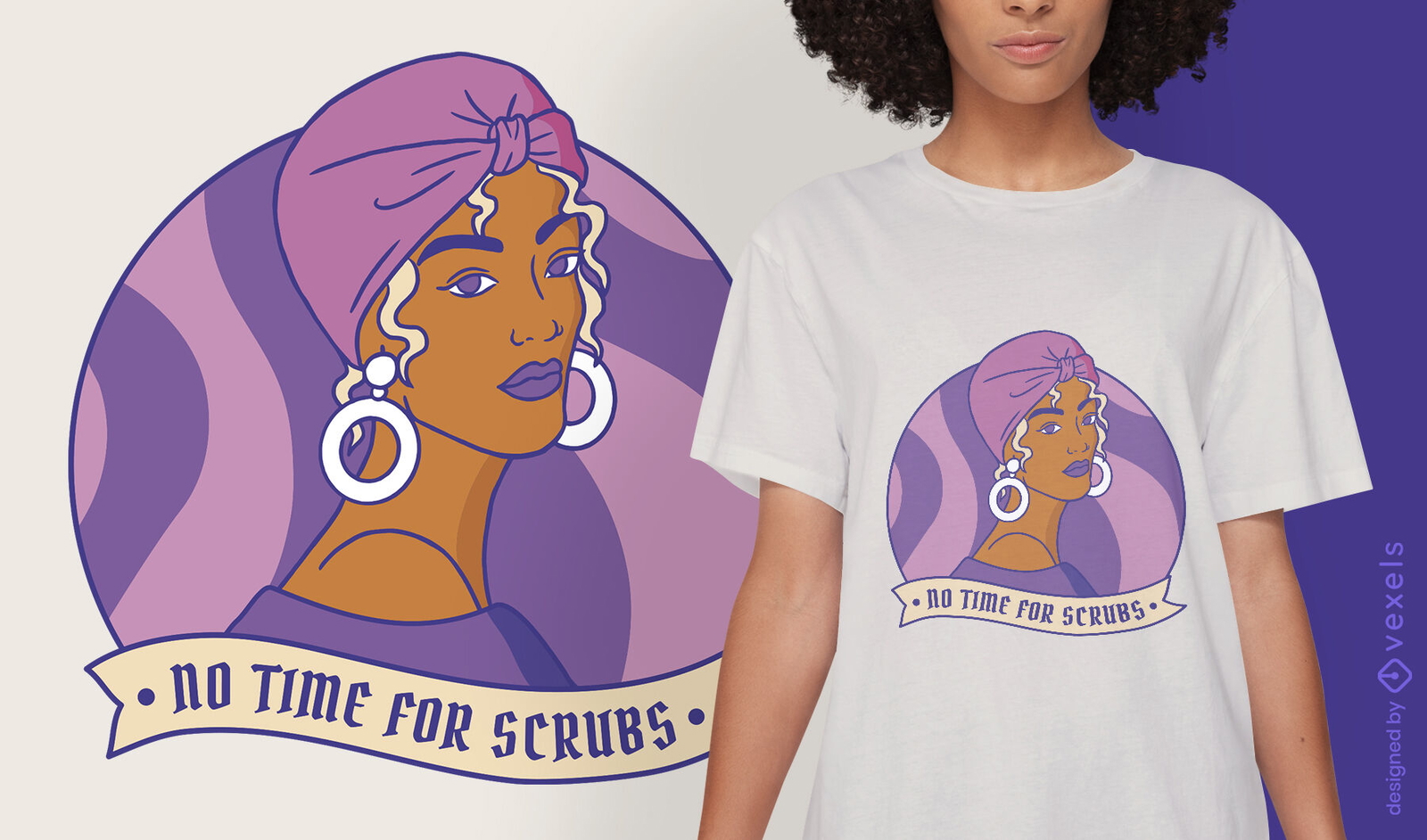 Diseño de camiseta de mujer fuerte moderna.