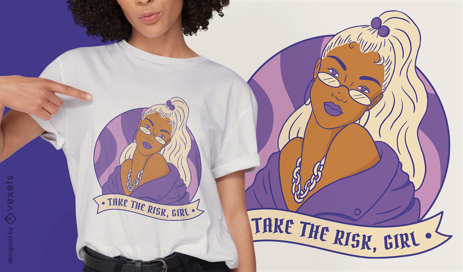 Strong woman feminist power t-shirt design