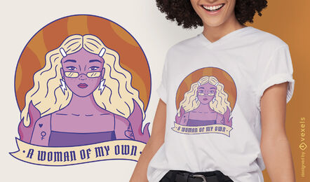 Design de camiseta feminina forte