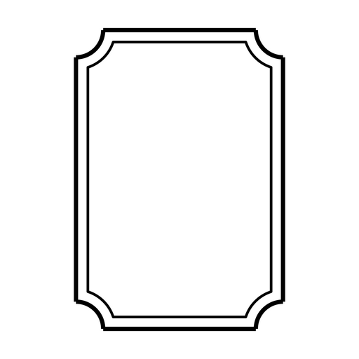 Estilo vintage de traçado de quadro Desenho PNG