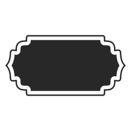 Pizarra de trazo lleno de marco Diseño PNG