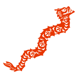Dragão cortou o ano lunar Desenho PNG