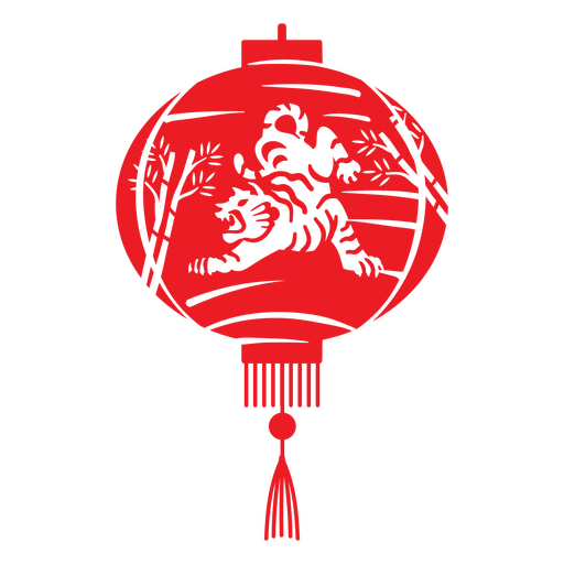 Corte de globo de tigre Diseño PNG
