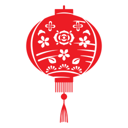 Chinese balloon cut out PNG Design