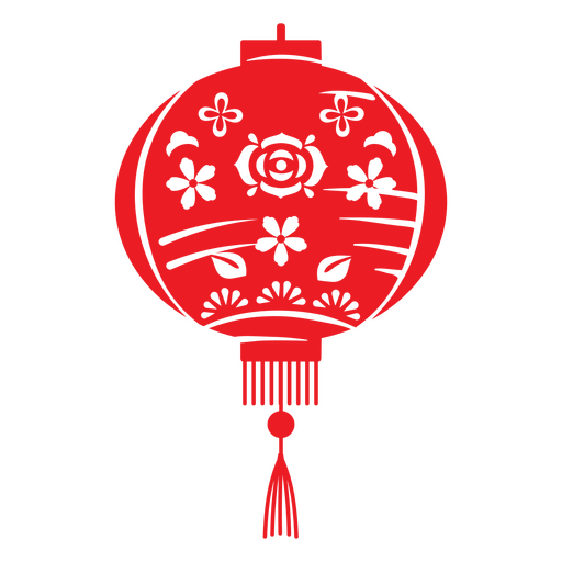 Chinese balloon cut out PNG Design