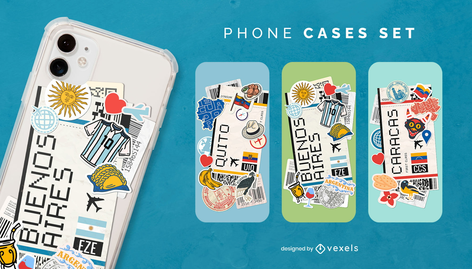 Latin America phone cases set design