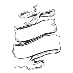 Ribbon hand drawn victorian PNG Design Transparent PNG