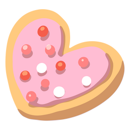 Biscoito semi plano amor Desenho PNG