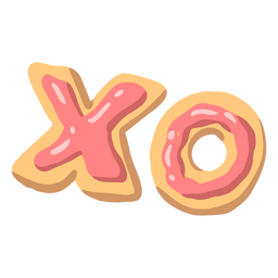 Valentines semi flat cookies PNG Design