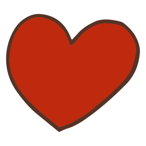 Icono de corazón de amor de San Valentín Diseño PNG