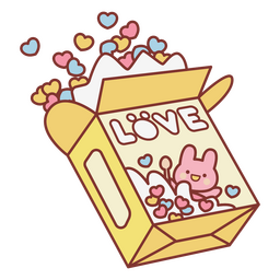 Getreide kawaii PNG-Design