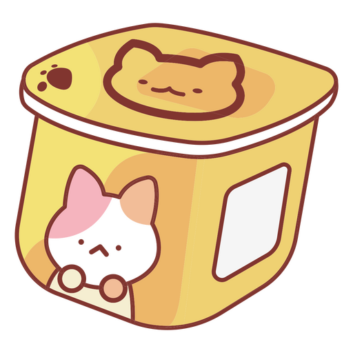 flan kawaii Diseño PNG