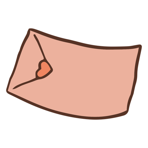 Pink doodle envelope PNG Design