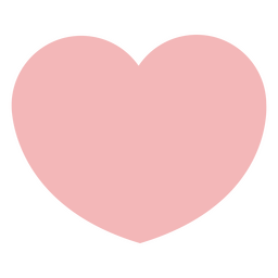 Festes rosa Herz PNG-Design