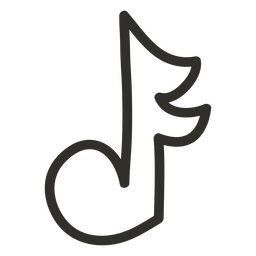 Musical Notes Semiquaver PNG Design