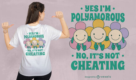 Soy diseño de camiseta de relación poliamorosa.