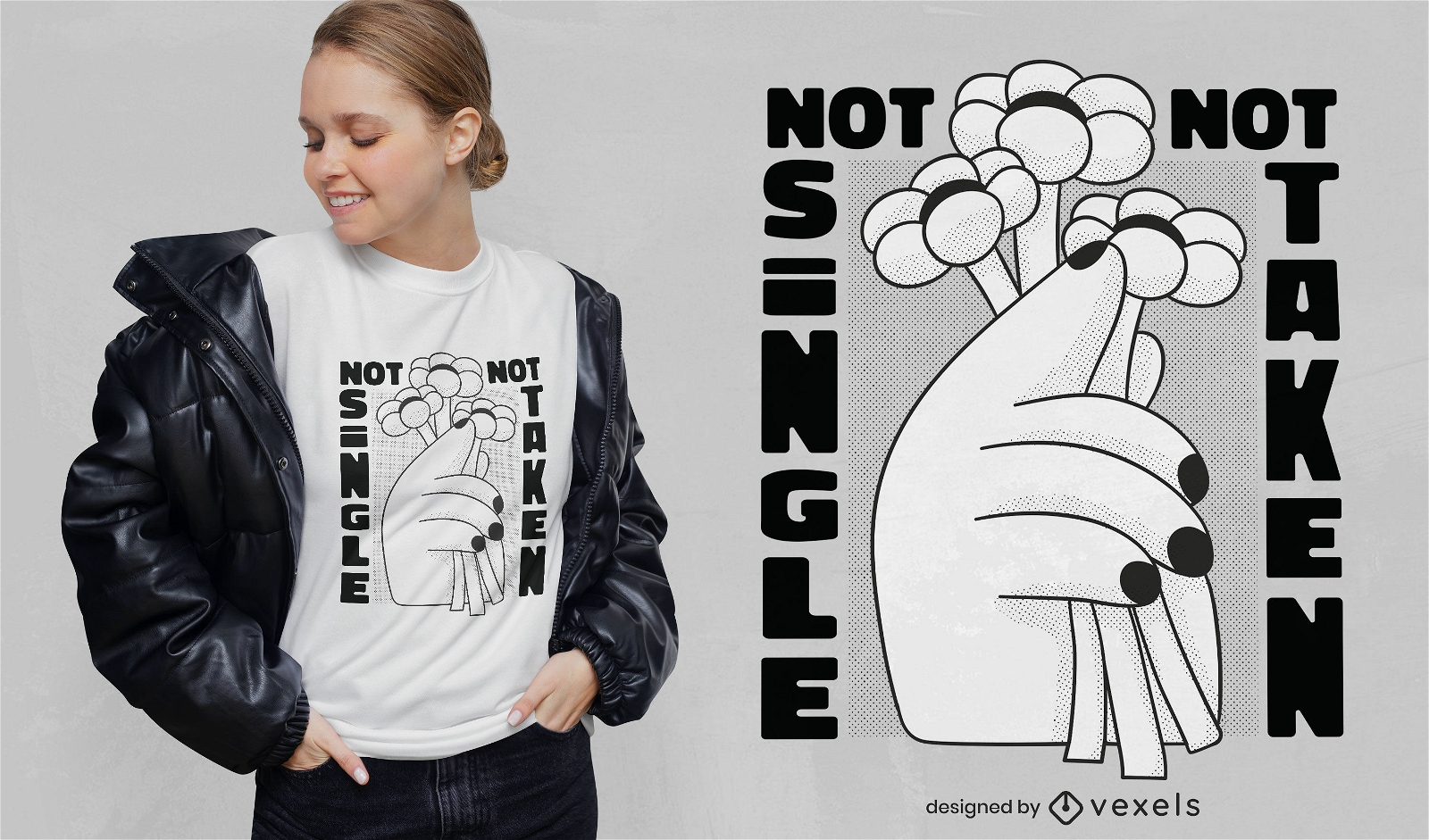 Not single not taken quote t-shirt design