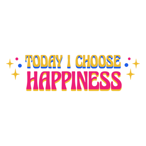 Happiness motivational quote lettering PNG Design