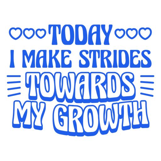 Growth motivational quote PNG Design