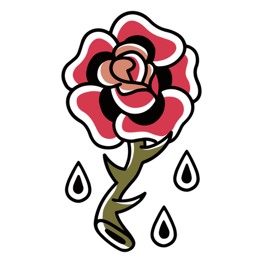 tatuagem de sangue rosa Desenho PNG