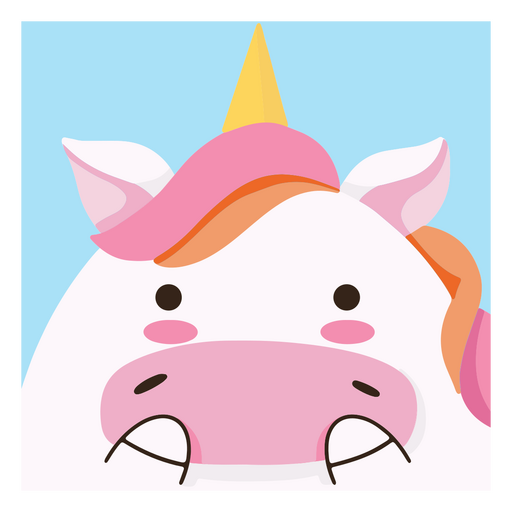 Cute baby unicorn PNG Design