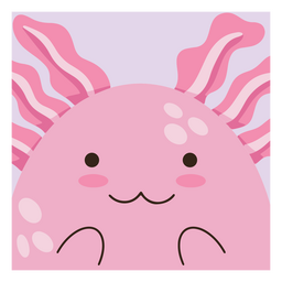 Axolotl cute baby PNG Design