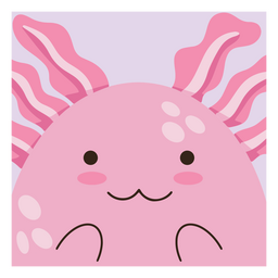 Axolotl süßes Baby PNG-Design