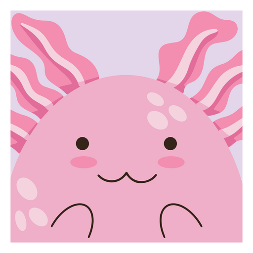 Axolotl bebê fofo Desenho PNG