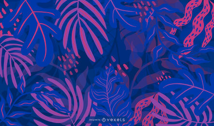 Projeto de plano de fundo colorido da natureza da selva