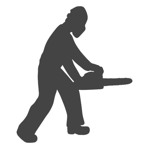 Holzfäller Job im Freien Silhouette PNG-Design