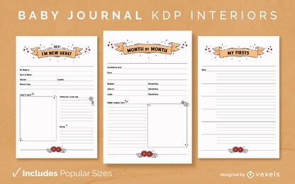 Baby Journal Template KDP Interior Design