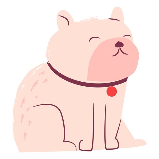 Valentine's day dog PNG Design