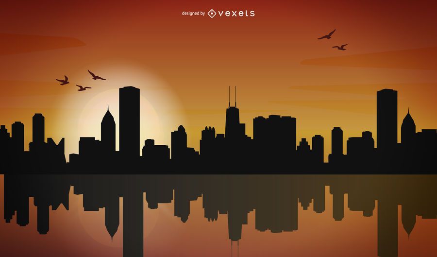 City Skyline Silhouette Design City Skyline Silhouette Design