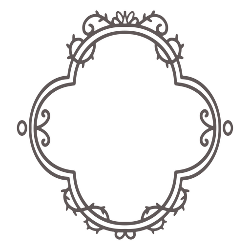 Etiqueta de adorno de insignia de marco Diseño PNG