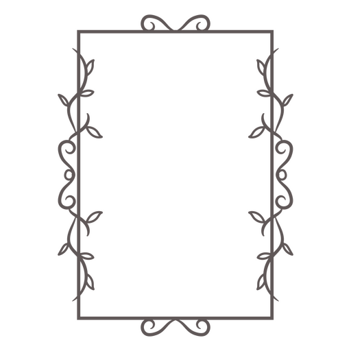 Insignia marco rectangular Diseño PNG