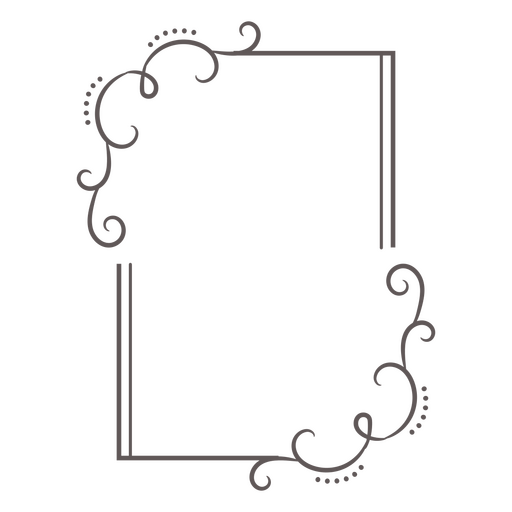 Etiqueta de marco rectangular